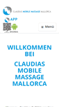 Mobile Screenshot of claudias-massage-mallorca.com